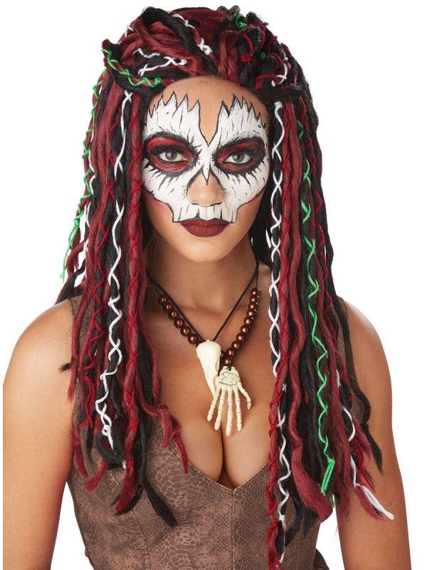 Women's Tribal Voodoo Priestess Halloween Costume Wig