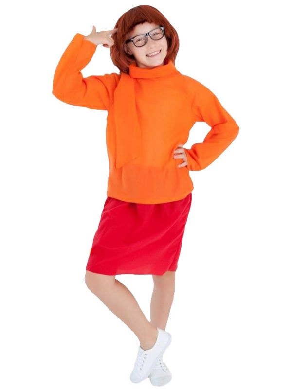 Girls Velma Fancy Dress Costume Main Image