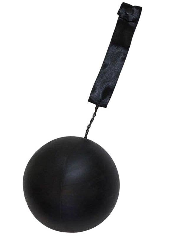 Novelty Black Ball And Chain Prisoner or Convict Costume Accessory - Main Image