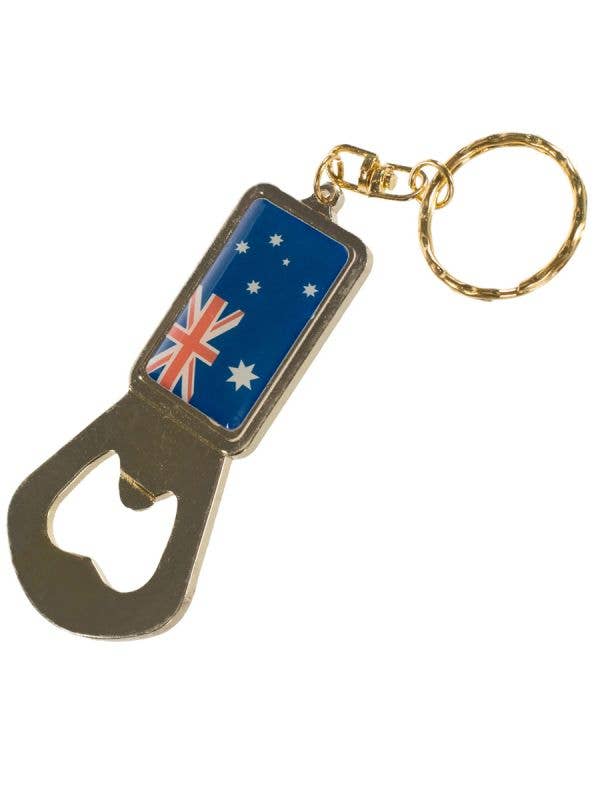 Aussie Flag Bottle Opener Keyring Australia Day Merchandise - Main Image