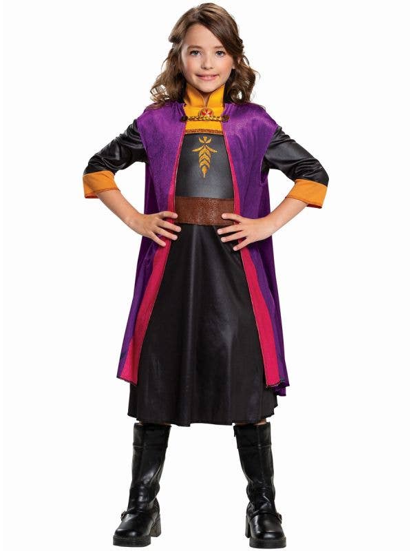 Girls Frozen 2 Anna Classic Costume by Disguise, Front Image