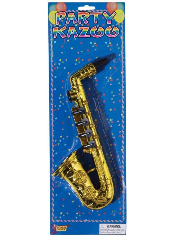 Gold Costume Saxophone Musical Instrument Jazz Band Marching Band Accessory Prop Main Image