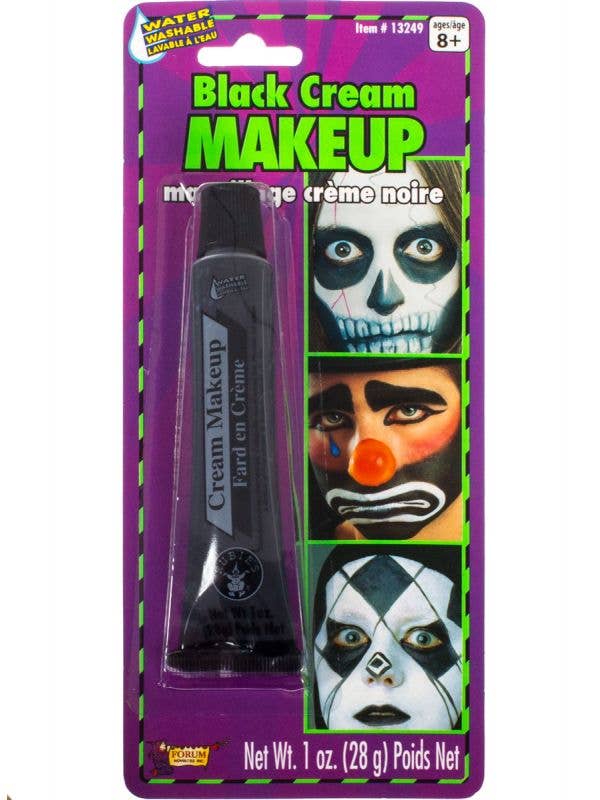 Water Based Black Halloween Face Paint Makeup Costume Accessory Main Image