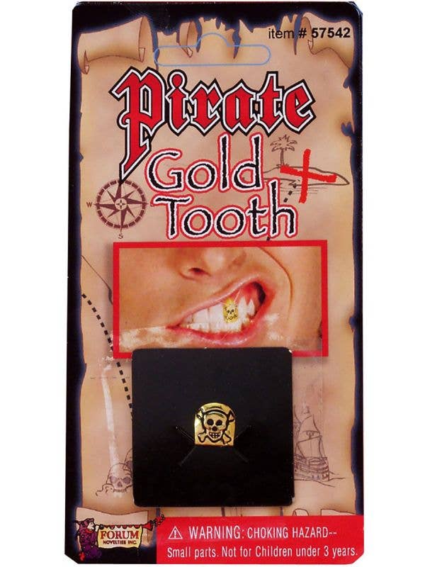 Novelty Gold Fake Pirate Tooth Costume Accessory