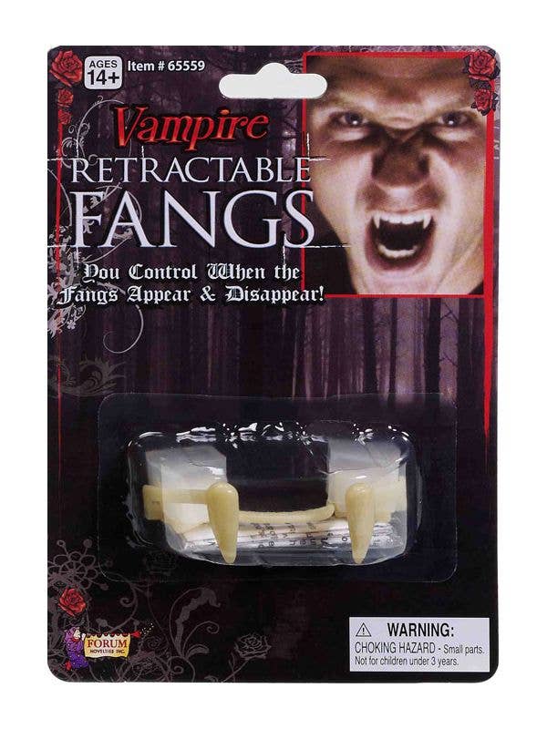Retractable Custom Wear Vampire Fangs Costume Teeth - Main Image