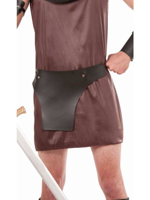 Leather Look Medieval Men's Crotch Protector Belt Costume Accessory Main Image