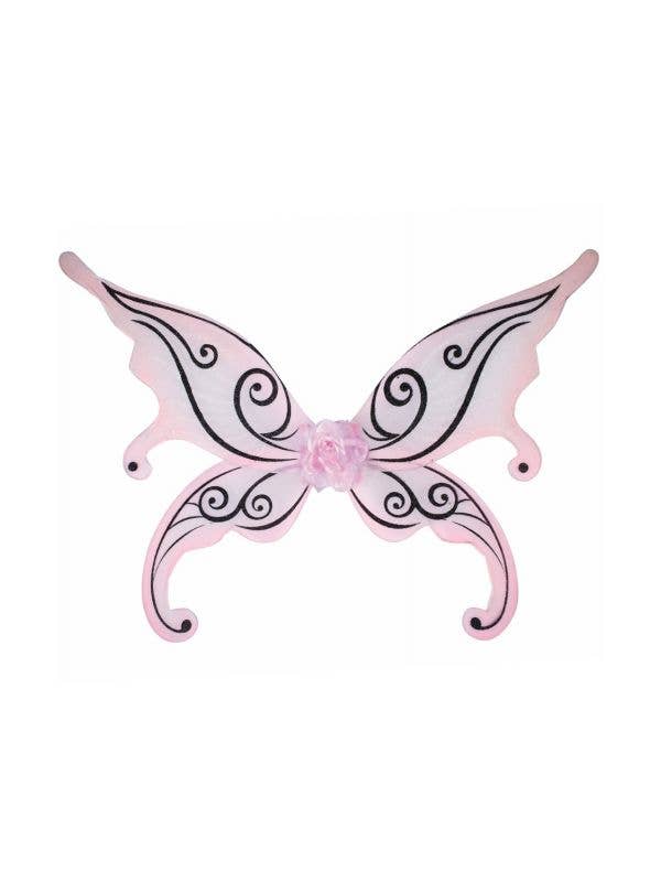 Glitter Pink and Black Butterfly wings Image 1 