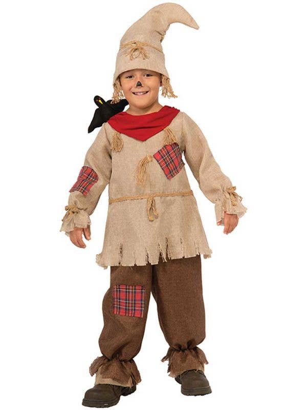 Boy's Scarecrow Wizard of Oz Book Week Costume Front View
