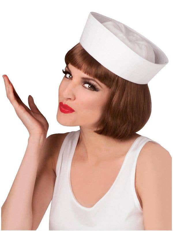 Sailor's White  Gob Hat Adult Costume Accessory