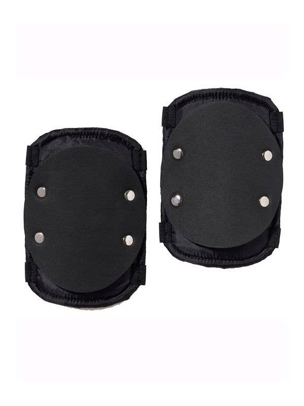 Adult's Black Padded SWAT Foam Elbow Guards Costume Accessory Main View