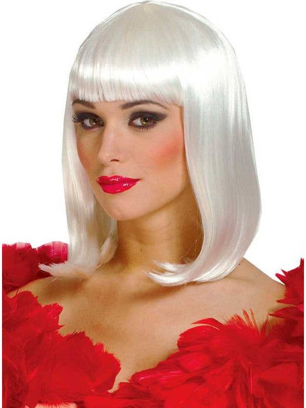 Platinum Blonde Women's Bob Costume Wig