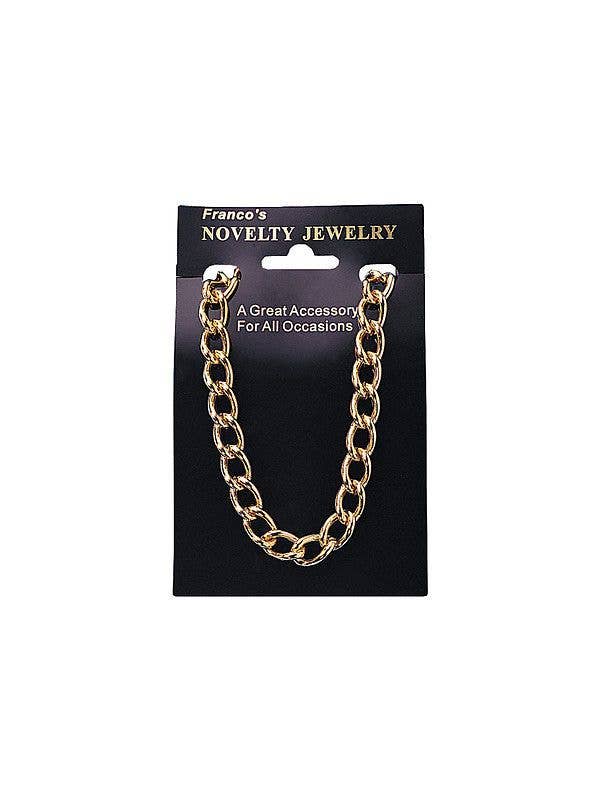 Large Gold Gangster Chain Costume Accessory