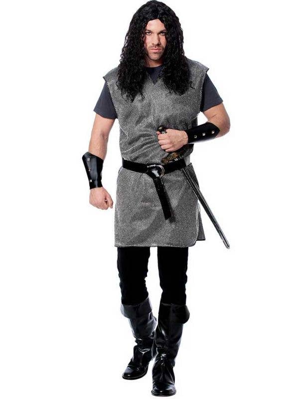 Chainmail Men's Medieval Knight Costume