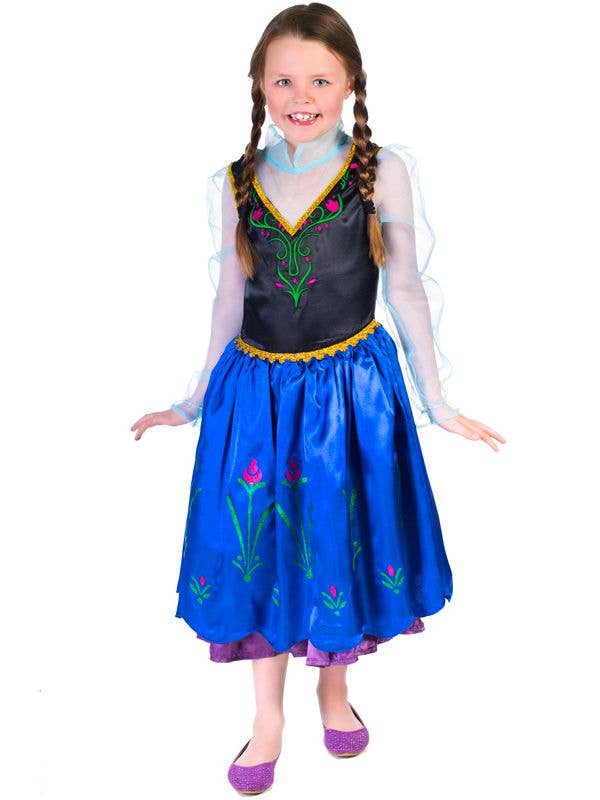 Disney Dress Up Frozen Girl's Princess Anna Costume - Front View