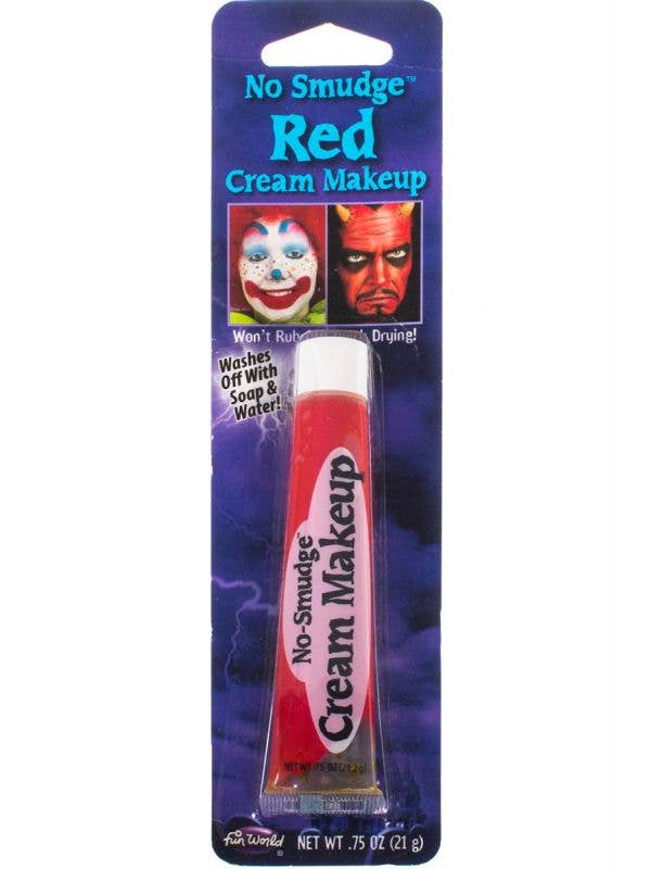 Red No Smudge Cream Face and Body Paint Costume Makeup