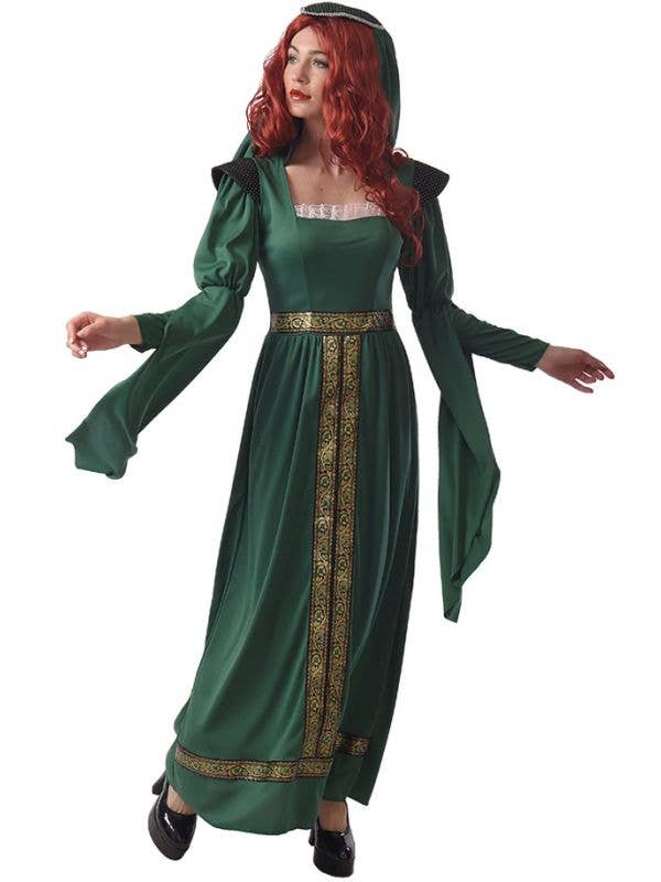 Image of Pretty Green Medieval Princess Women's Costume