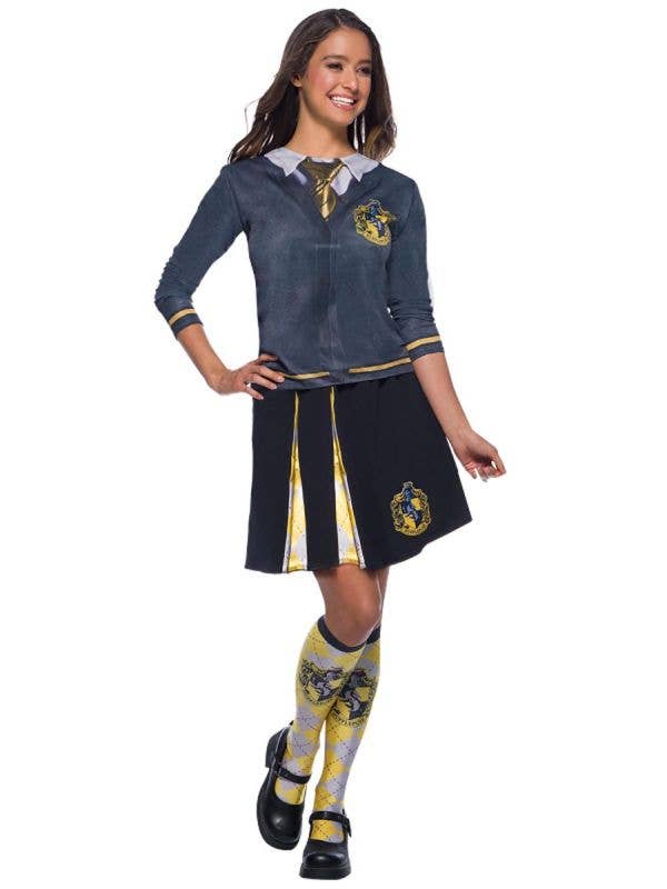 Image of Harry Potter Teen Girls Hufflepuff Costume Skirt - Main Image