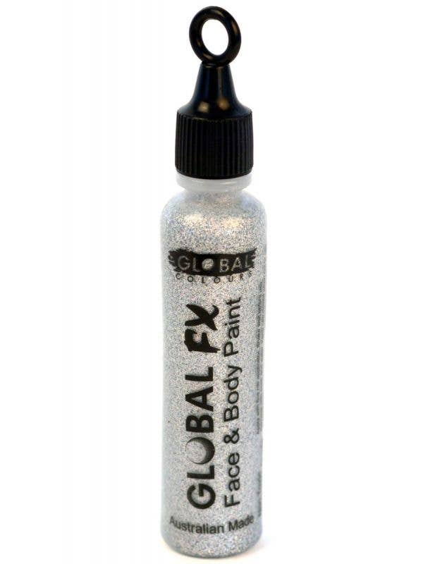 Holographic Silver Glitter Tube with Applicator Face and Body Makeup