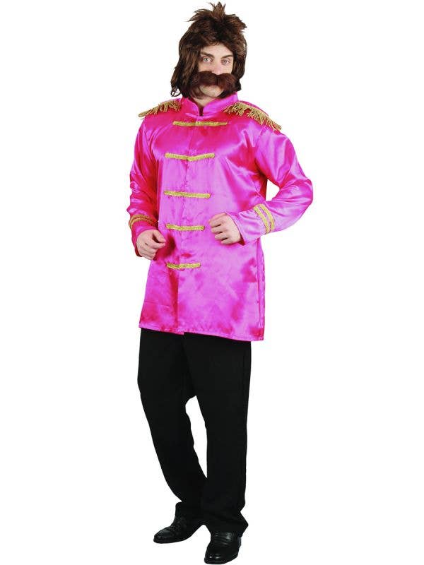 Men's Pink Sgt Peppers Beatles Dress Up Costume