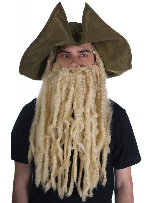 Pirate Davy Jones Hat with Wig and Beard