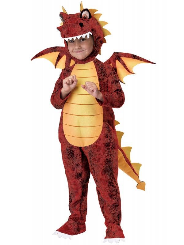 Image of Fire Breathing Red Dragon Toddler Boys Costume