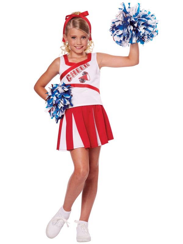 Girl's High School Cheerleader Costume Uniform Front View