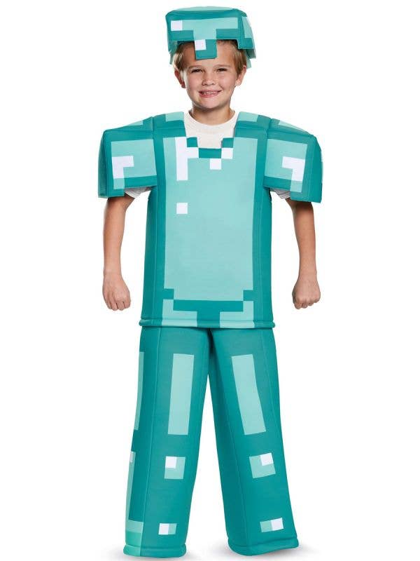 Kids Prestige Minecraft Armour Costume - Main Image