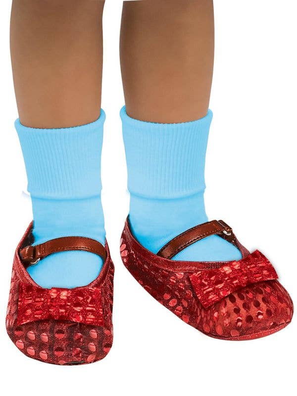 Image of Officially Licensed Sequined Red Girls Dorothy Shoe Covers