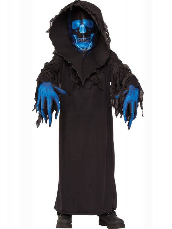 Boys Grim Reaper Skull Phantom Halloween Costume Main Image