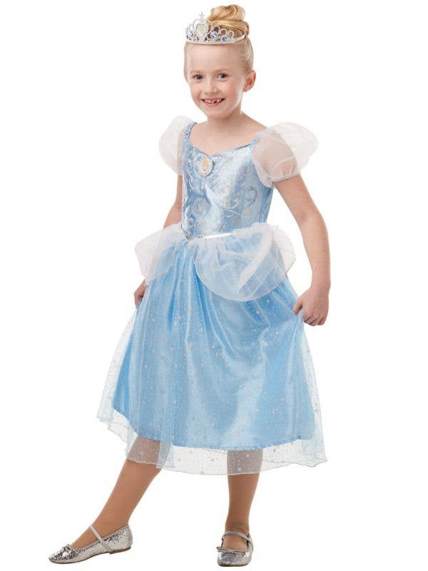 Cinderella Girls Glitter Costume - Front Image