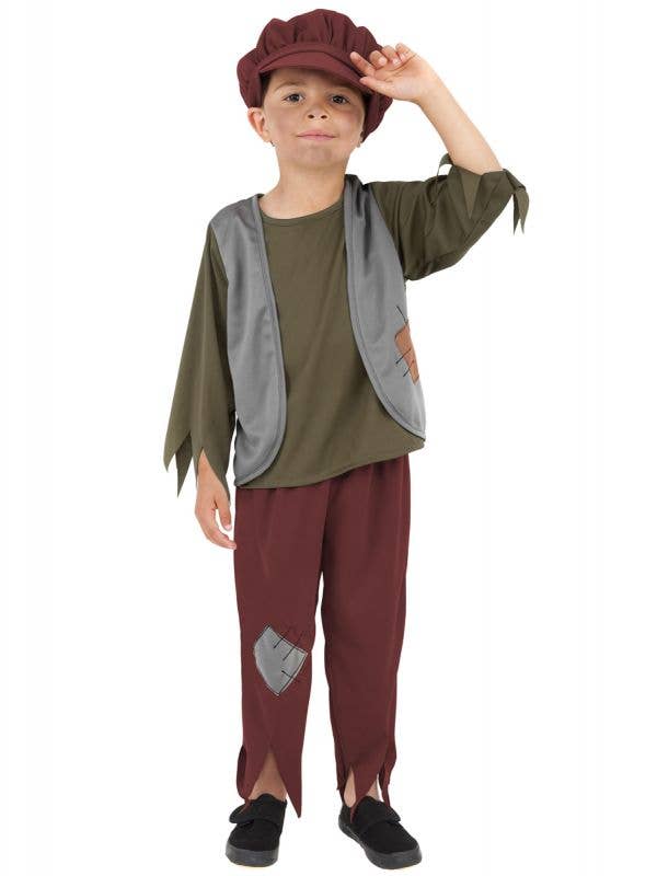 Victorian Peasant Boy's Oliver Twist Book Week Costume Front Image