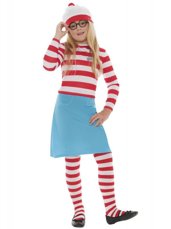 Girl's Where's Wally Book Week Costume Front View