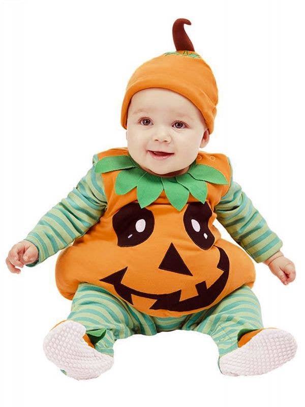 Green and Orange Baby Pumpkin Infant Costume - Main Image