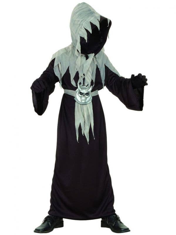 Hooded Master of Shadows Boy's Halloween Costume