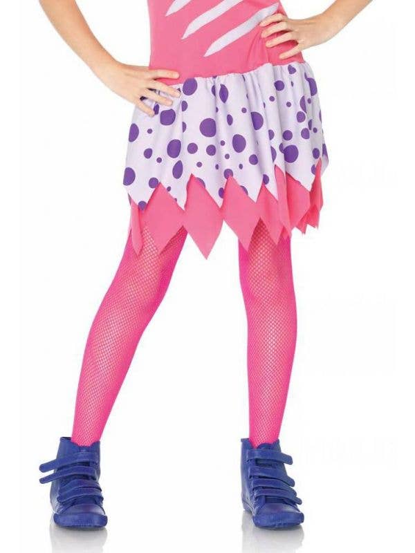 Neon Pink Kids Costume Stockings by Leg Avenue