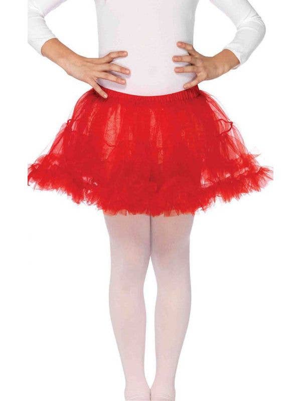 Girl's Red Tutu Petticoat Costume Accessory Main Image