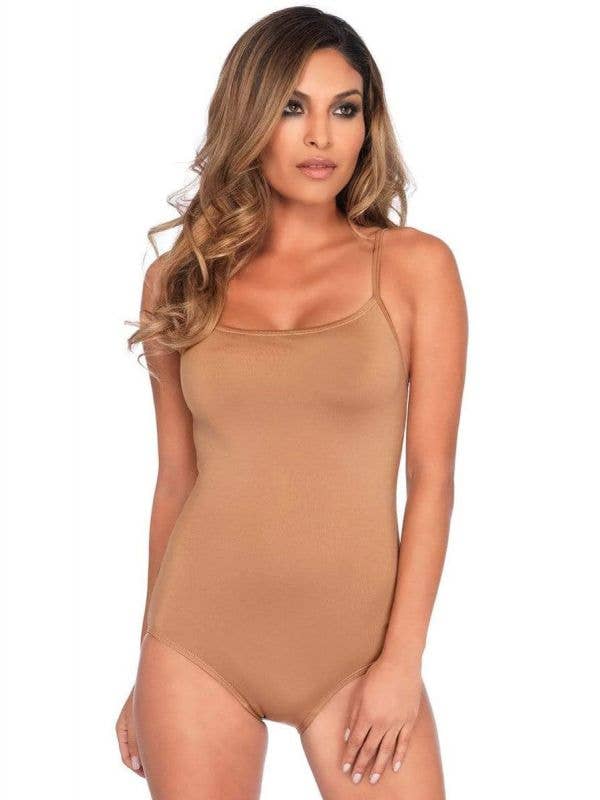Womens Nude Bodysuit Costume Basic - Front Image