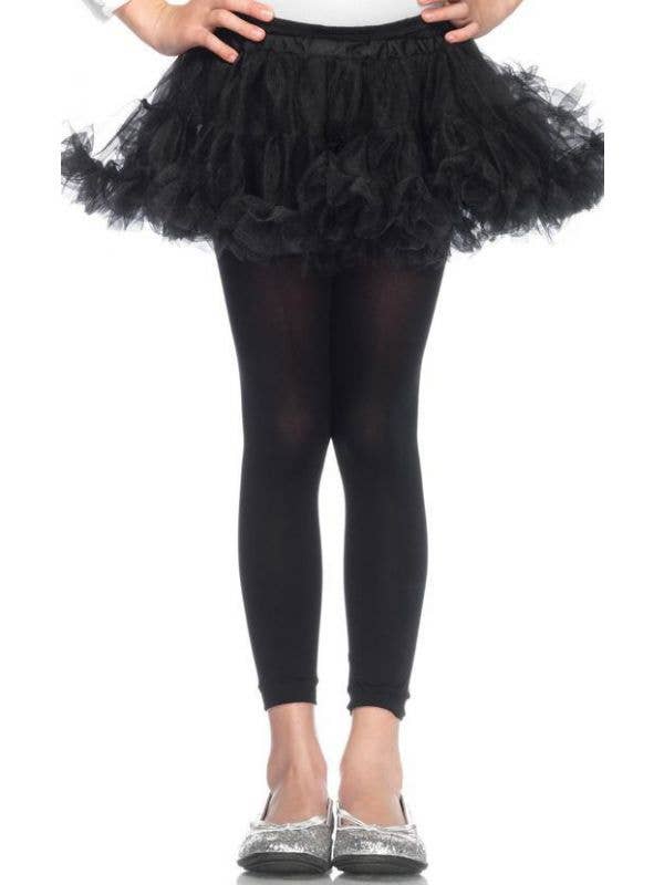 Girl's Black Petticoat Tutu Costume Accessory Main Image