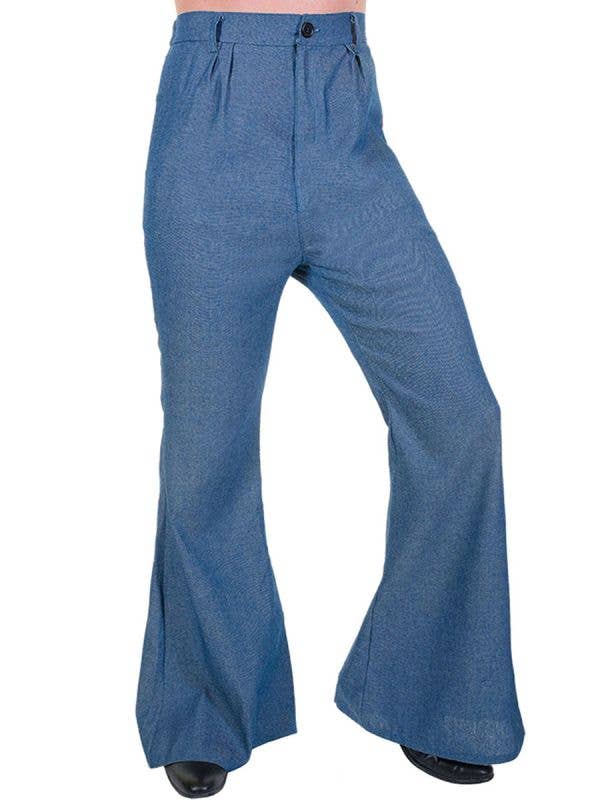 Image of 70s Denim Look Men's Bell Bottom Costume Pants