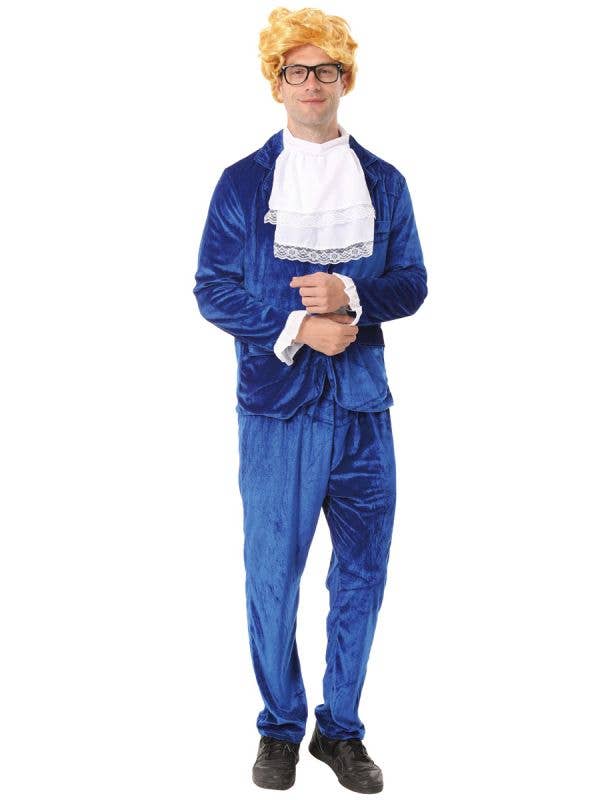 Image of Man of Mystery Men's Blue Austin Powers Costume - Main Image