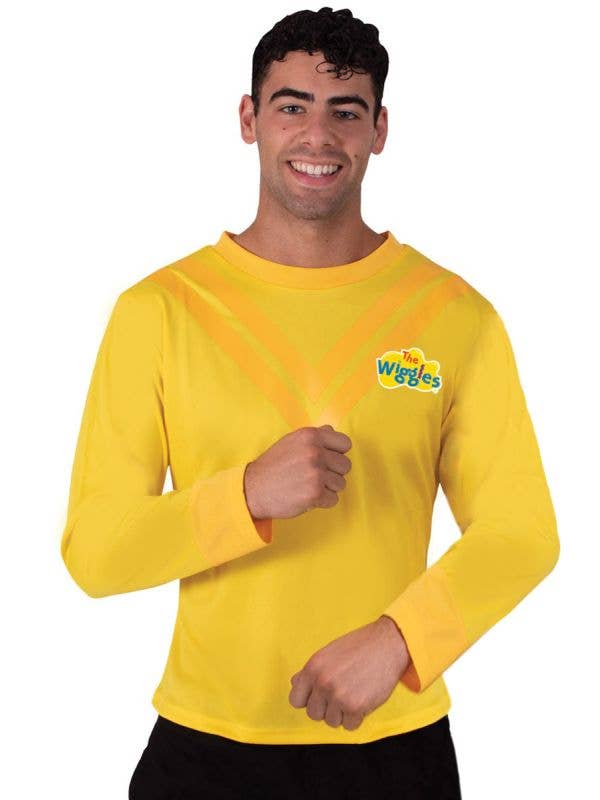 Image of Licensed The Wiggles Men's Yellow Shirt Costume - Main Image