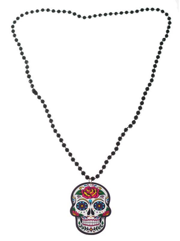 7cm Day of the Dead Sugarskull Costume Accessory Necklace - Main Image