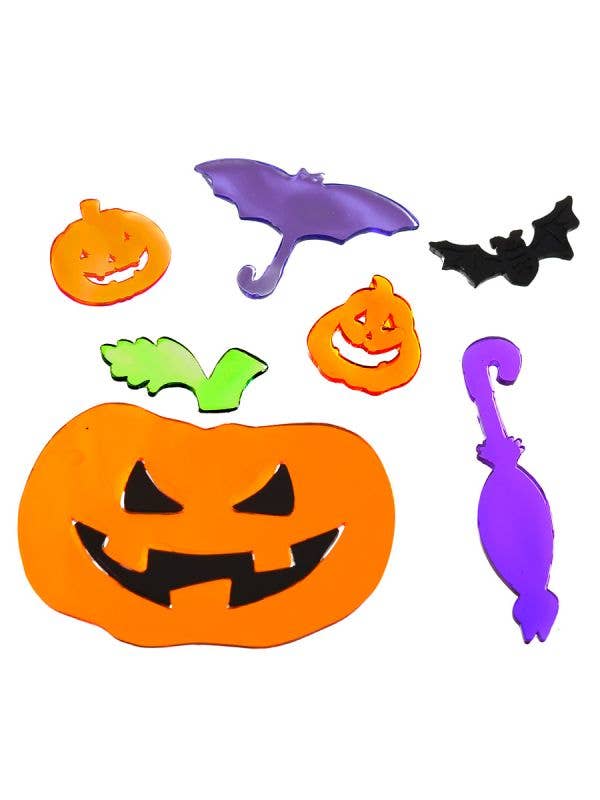 Image of Colourful Assorted Gel Window Clings Halloween Decoration