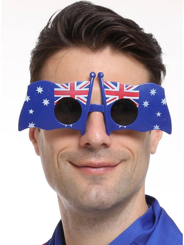 Funny Australian Flags Aussie Bogan Novelty Australia Day Sunglasses - Main Image