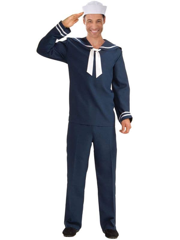 Image of Navy Sailor Uniform Men's Plus Size Costume