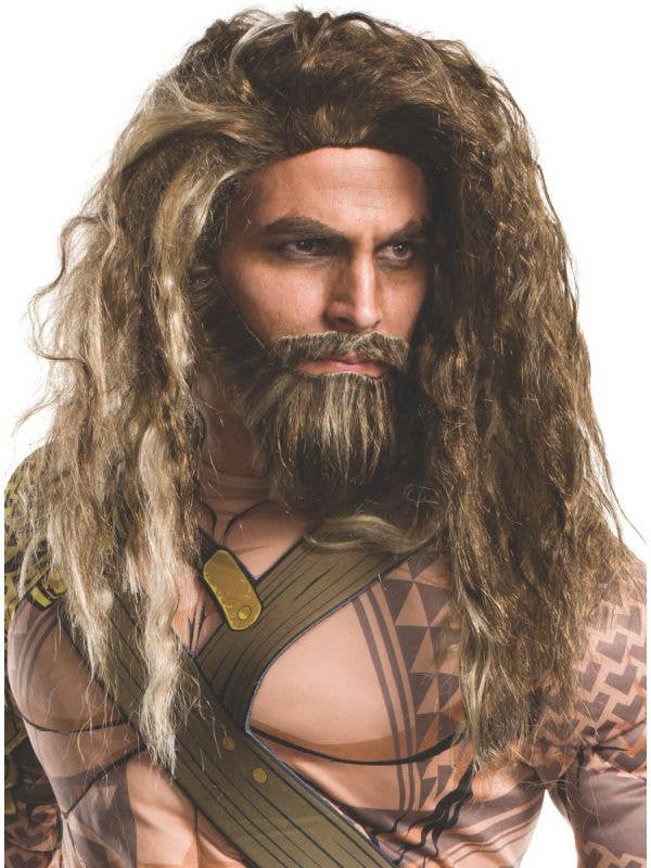 DC Comics Aquaman Costume Wig and Beard Set - Main Image