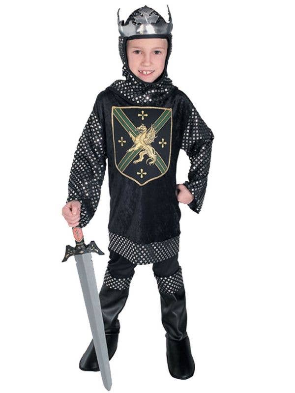 Boys Medieval Knight King's Warrior Fancy Dress Costume