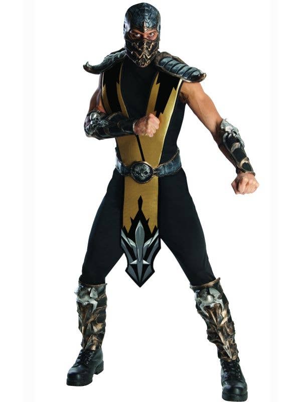 Scorpion Mortal Kombat Men's Gaming Character Costume Main Image