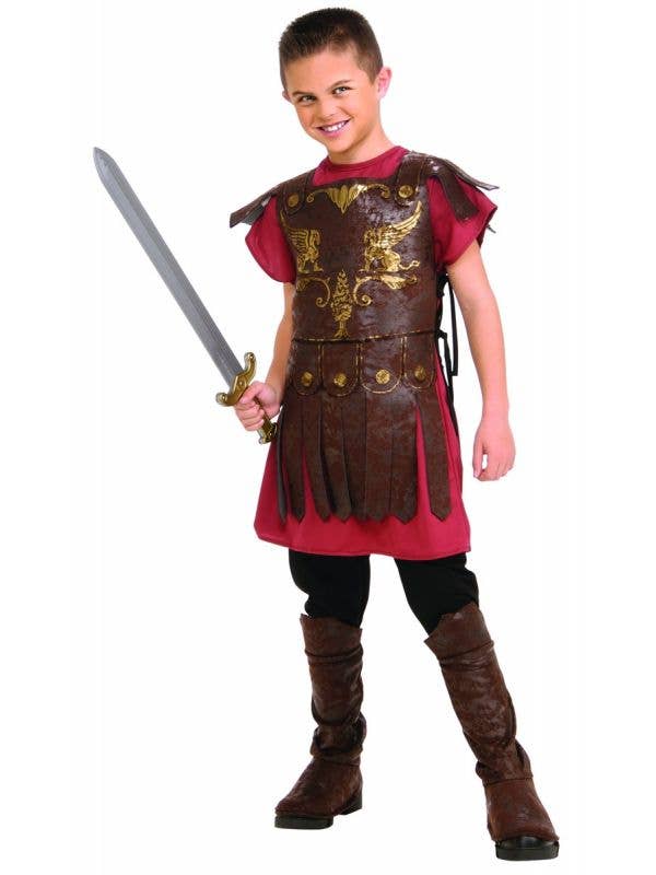 Ancient Times Boy's Sleeveless Roman Gladiator Costume