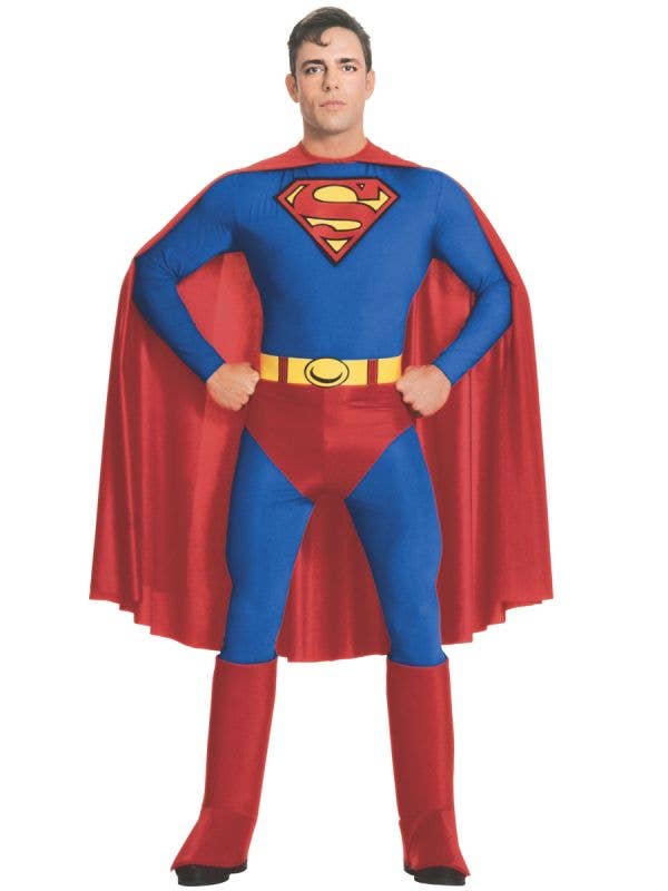 Men's Classic Officially Licensed Superman Fancy Dress Costume Main Image